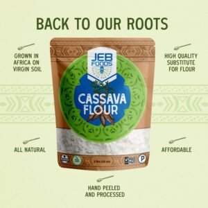 JEB FOODS Gluten-Free Cassava Flour 2lbs Bag - Free Sample