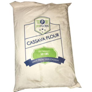 JEB FOODS Gluten-Free Cassava Flour 50lbs Bag - Bulk Supply